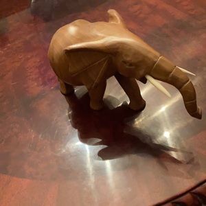 Wooden carved elephant